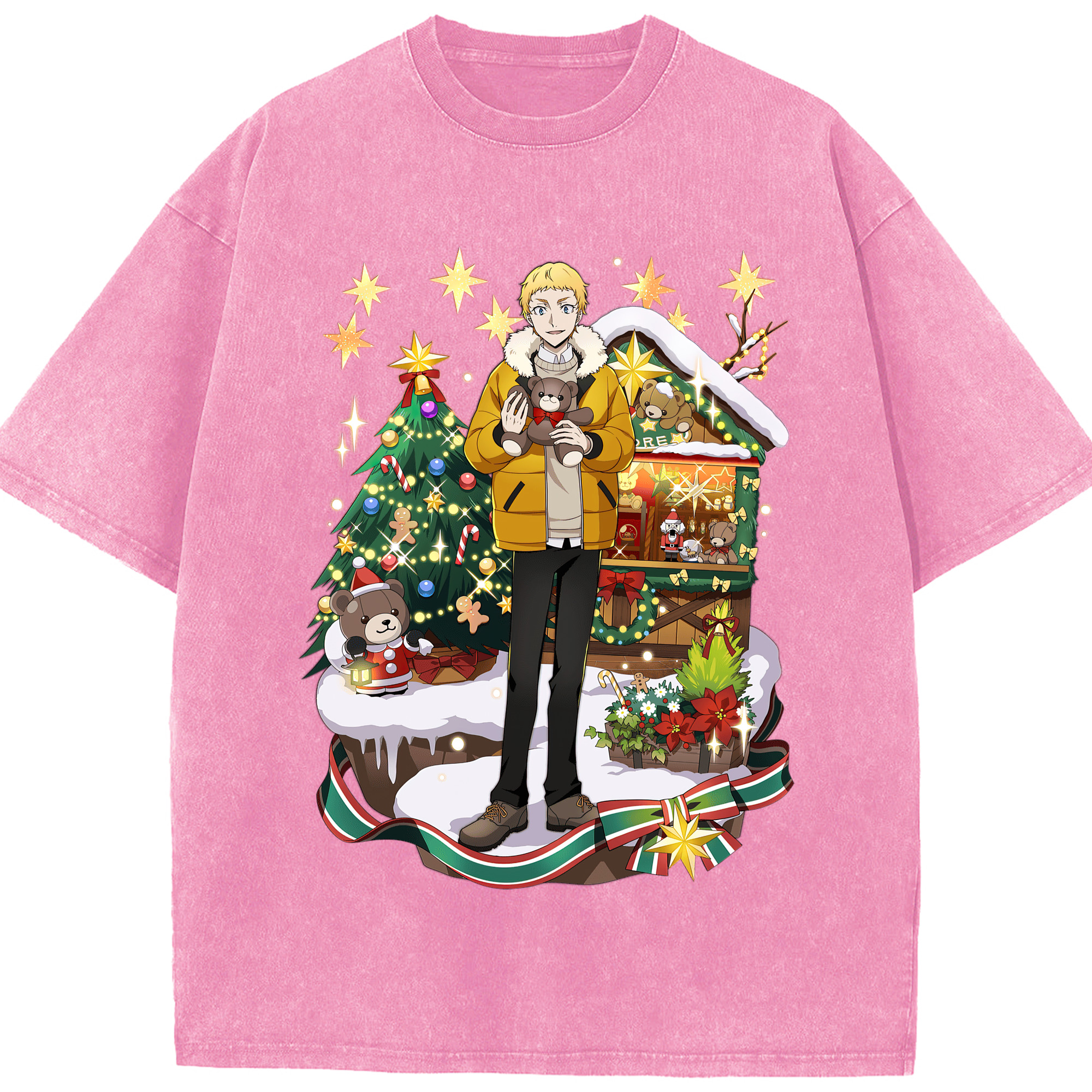 （画像用） 文豪ストレイドッグス Bungo Stray Dogs 綿100% ヴィンテージ風 半袖Tシャツ（フロントプリント）